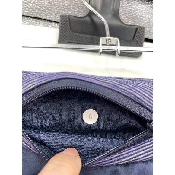 Lululemon Leggings Womens 6 Run Inspire Crop II Wee Are From Space Deep Indigo - Picture 4 of 4